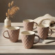 Porcelain Mug Set - 4 Pcs